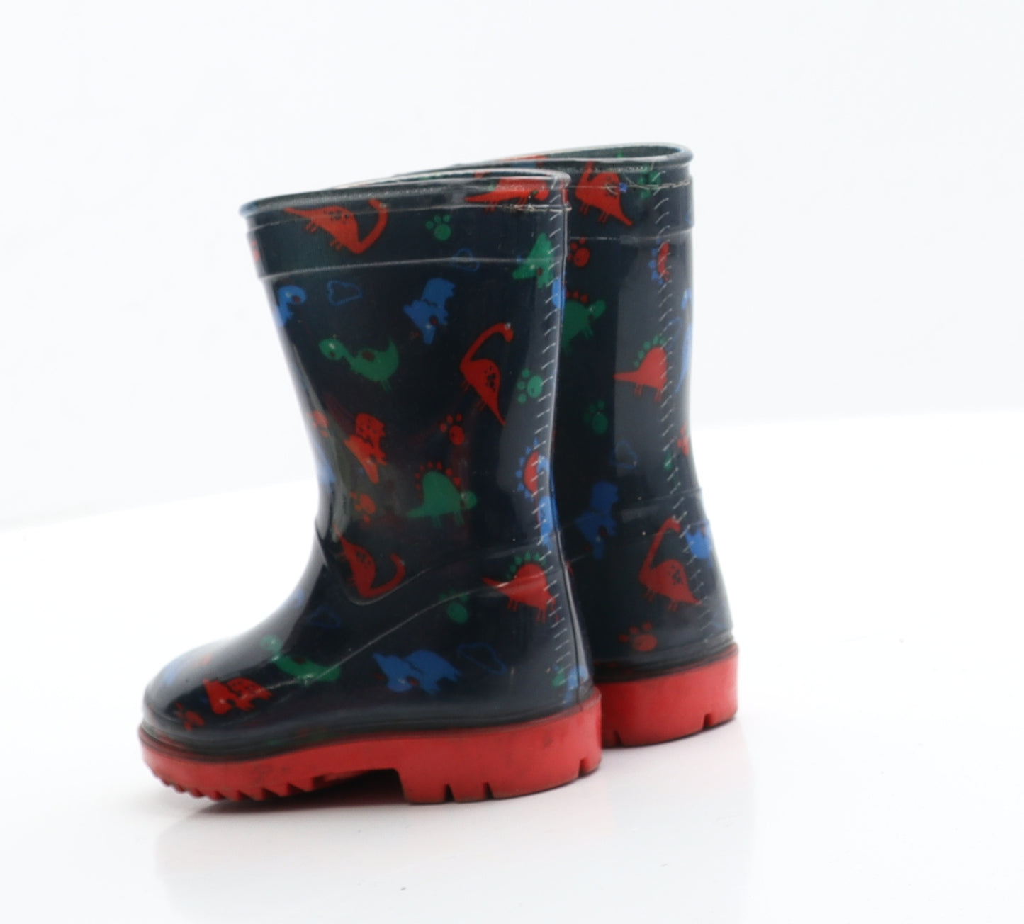 Primark Boys Blue  Rubber Wellies Boot 4   - Dinosaur Detail
