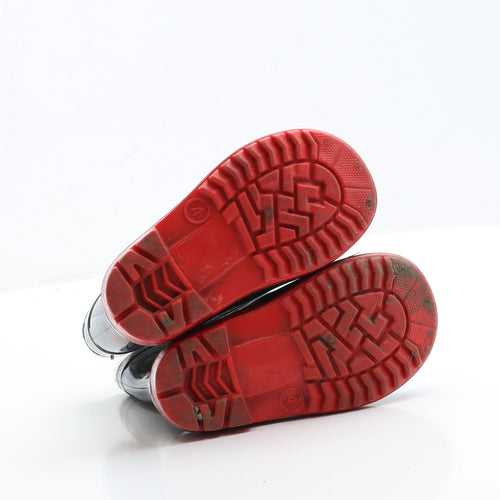 Primark Boys Blue  Rubber Wellies Boot 4   - Dinosaur Detail