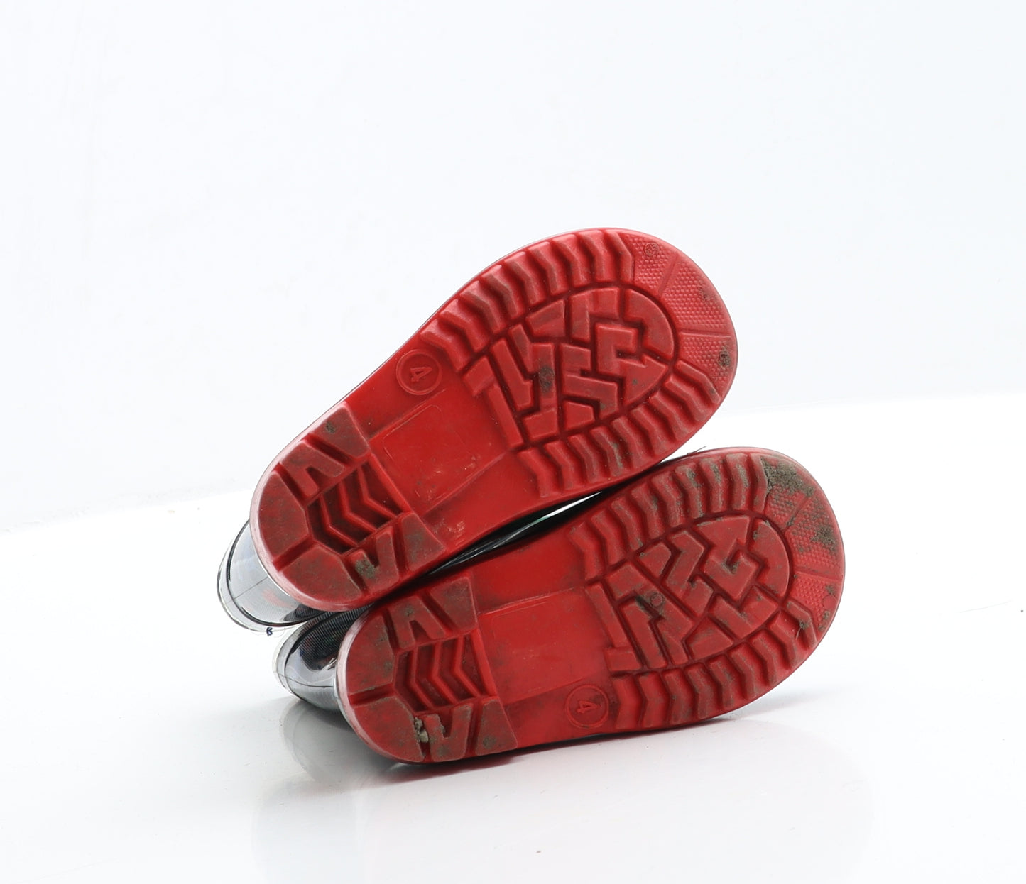 Primark Boys Blue  Rubber Wellies Boot 4   - Dinosaur Detail