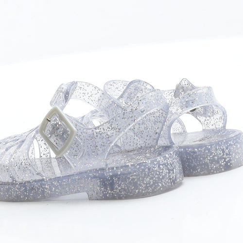 George Girls Clear  Rubber Slingback Sandal 7