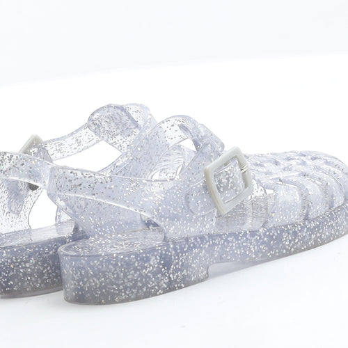 George Girls Clear  Rubber Slingback Sandal 7