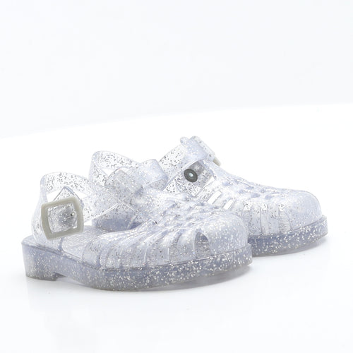 George Girls Clear  Rubber Slingback Sandal 7