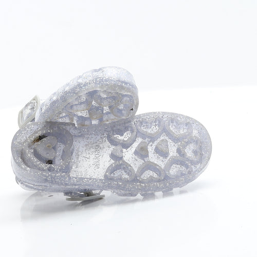 George Girls Clear  Rubber Slingback Sandal 7