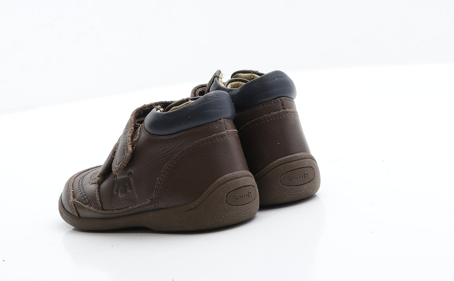 Start-Rite Boys Brown  Faux Leather Boat Shoe Boot 6.5 EUR 23