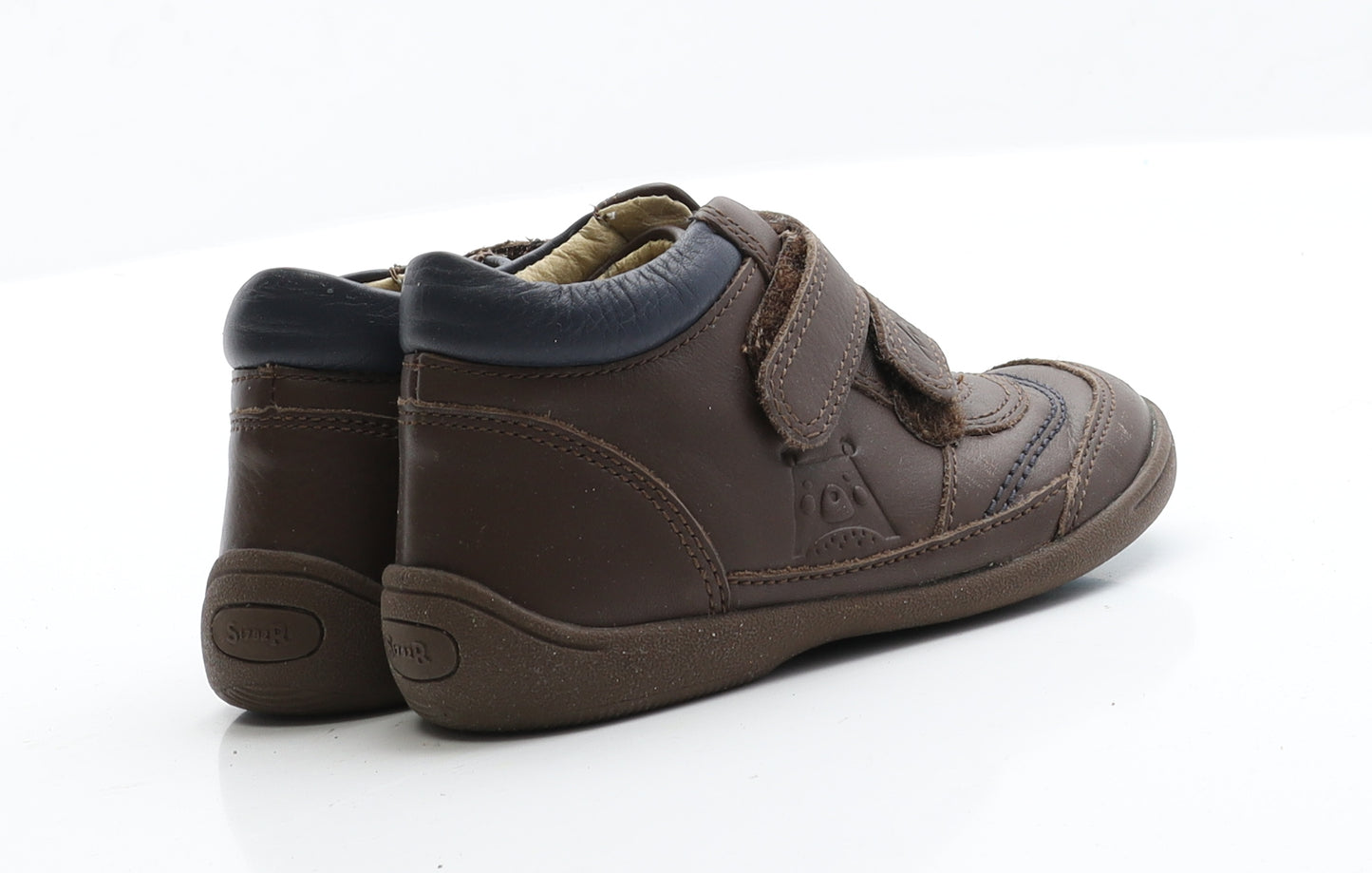 Start-Rite Boys Brown  Faux Leather Boat Shoe Boot 6.5 EUR 23