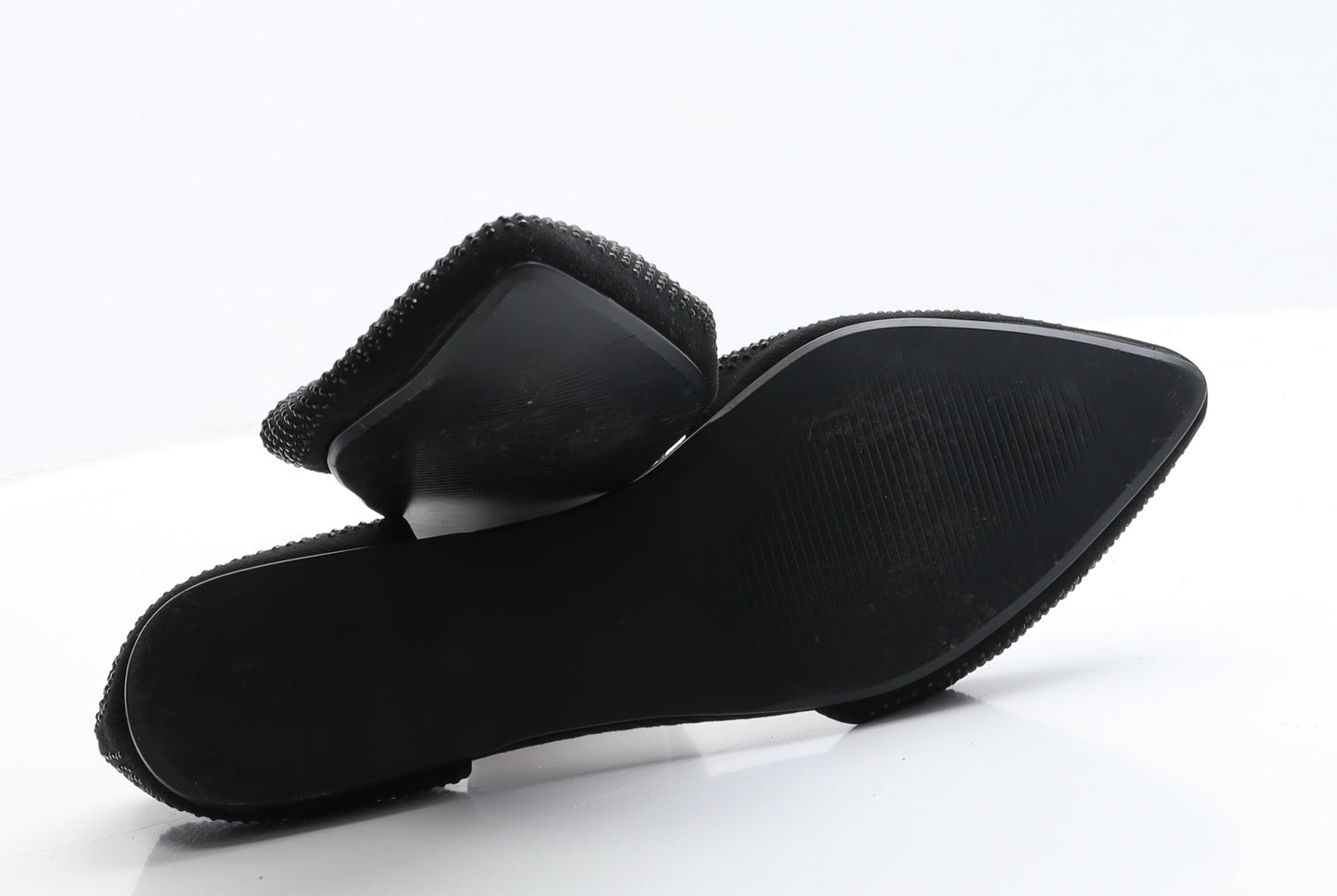 NEXT Womens Black  Faux Suede Flat  6 EUR 39