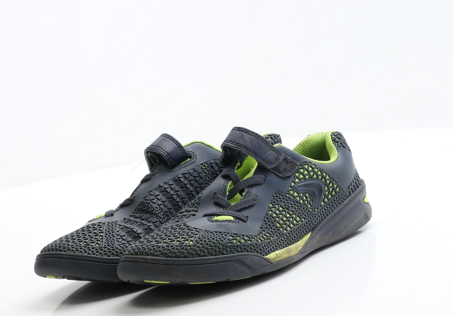 Clarks Boys Blue  Polyester Trainer  2.5 EUR 35