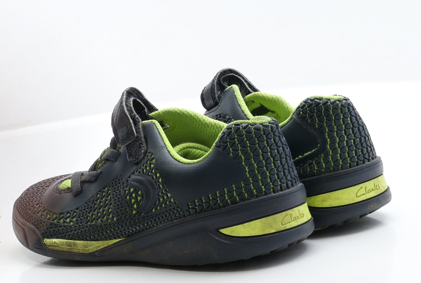 Clarks Boys Blue  Polyester Trainer  2.5 EUR 35