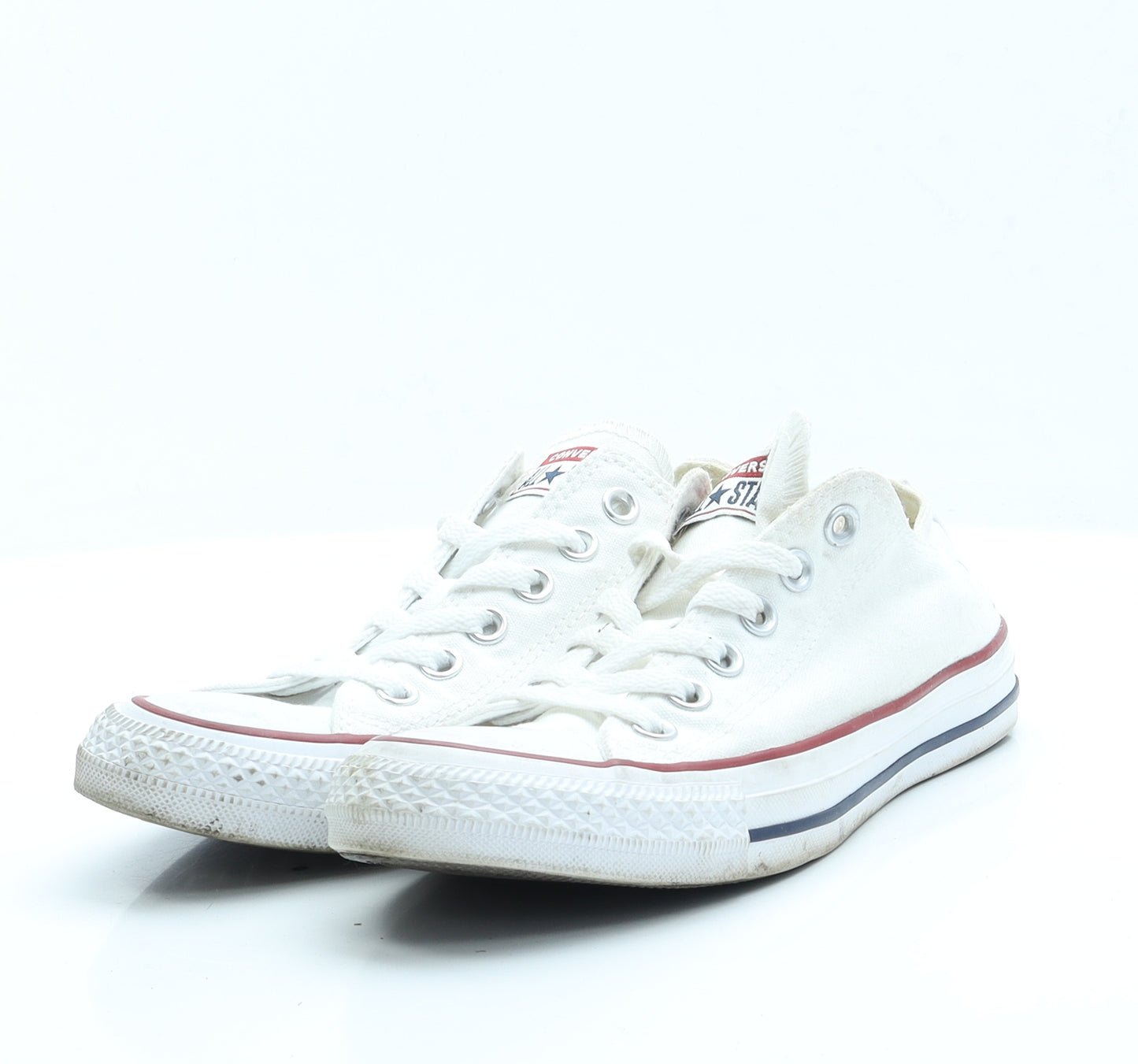 Converse Womens White  Fabric Trainer Flat 5 37.5 7