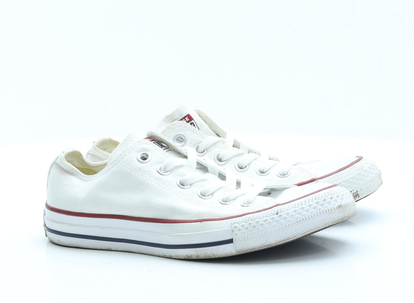 Converse Womens White  Fabric Trainer Flat 5 37.5 7