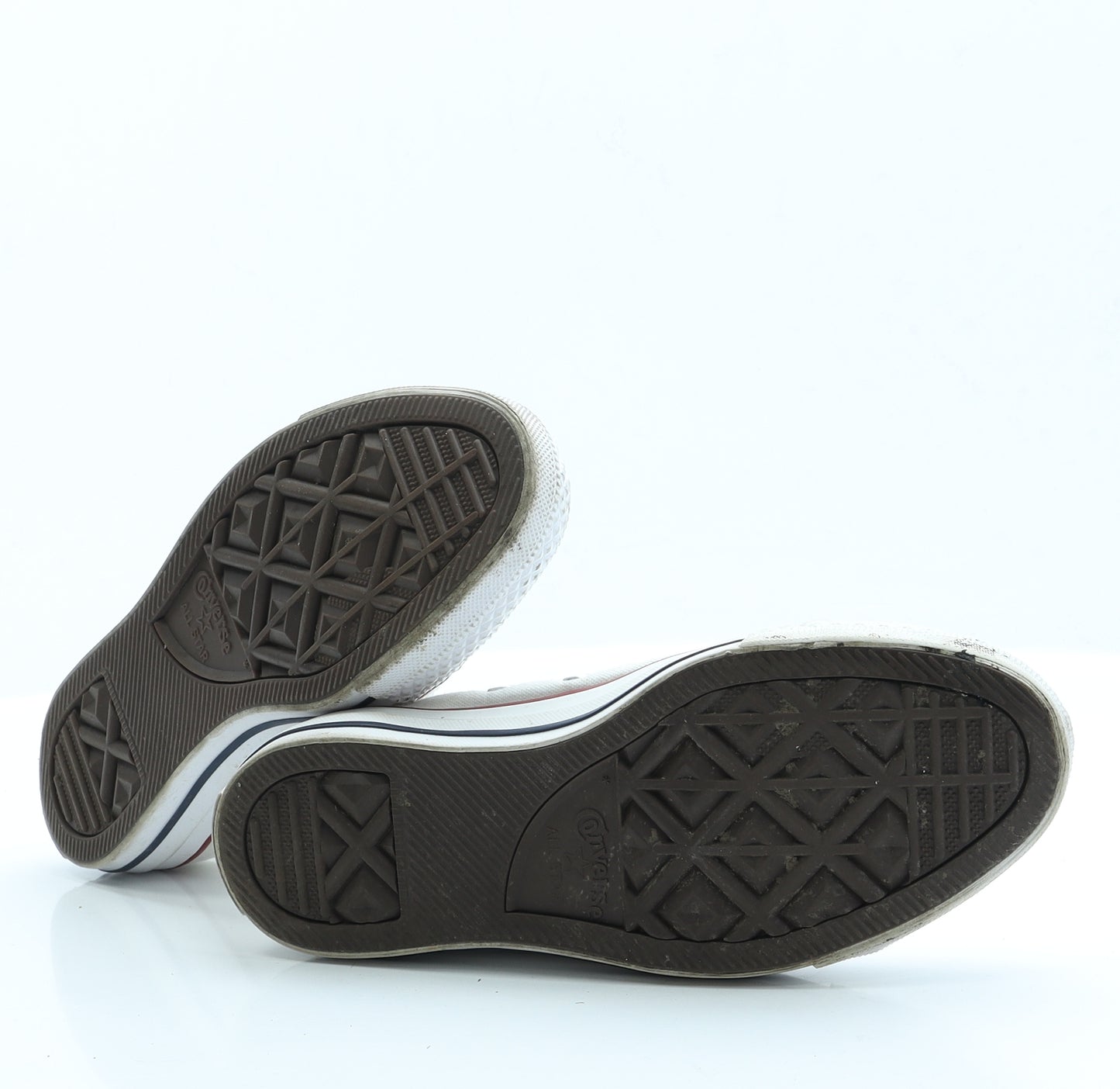 Converse Womens White  Fabric Trainer Flat 5 37.5 7