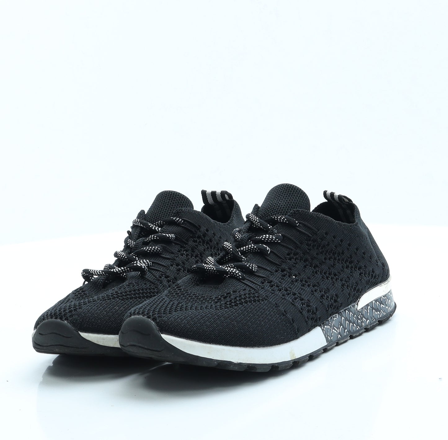 Girls Collection Girls Black  Polyester Trainer  3 EUR 36