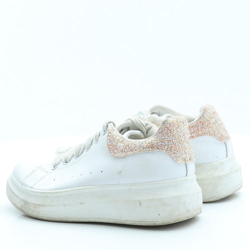 Preworn Womens Ivory  Polyester Trainer Casual 3 36