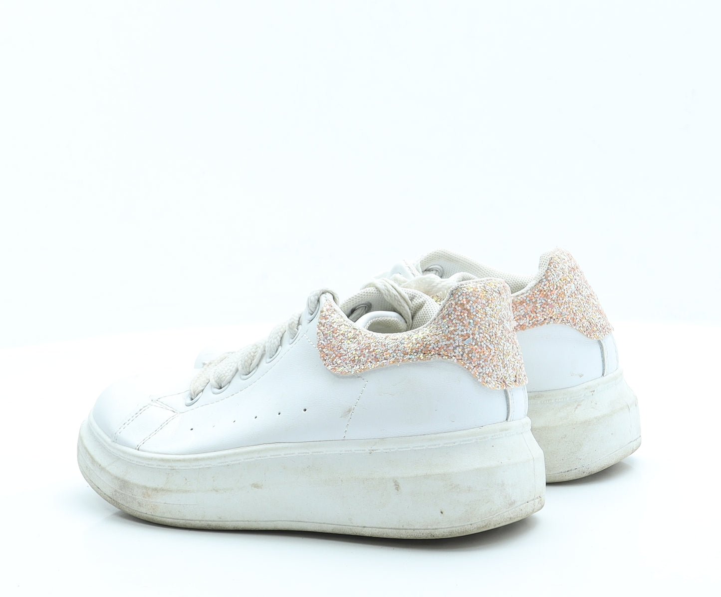 Preworn Womens Ivory  Polyester Trainer Casual 3 36