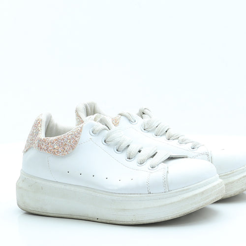 Preworn Womens Ivory  Polyester Trainer Casual 3 36