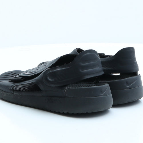 Nike Boys Black  Rubber Slip On Sandal 1.5 EUR 33.5