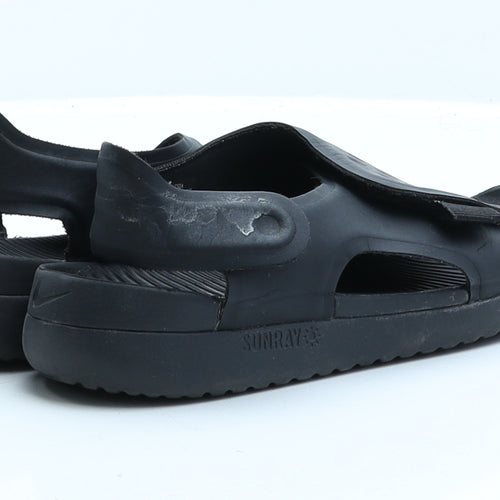 Nike Boys Black  Rubber Slip On Sandal 1.5 EUR 33.5