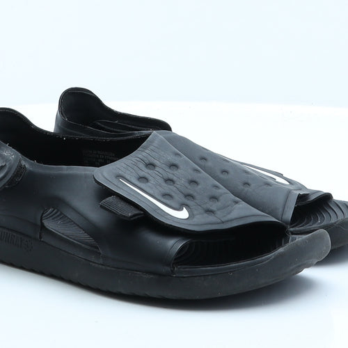 Nike Boys Black  Rubber Slip On Sandal 1.5 EUR 33.5
