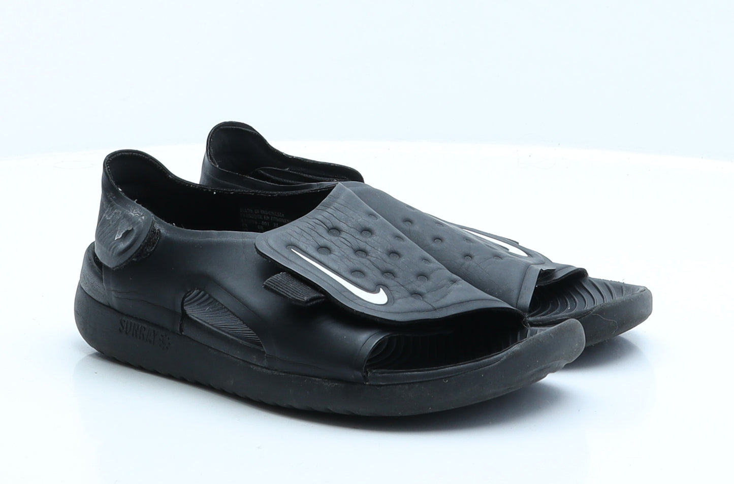 Nike Boys Black  Rubber Slip On Sandal 1.5 EUR 33.5