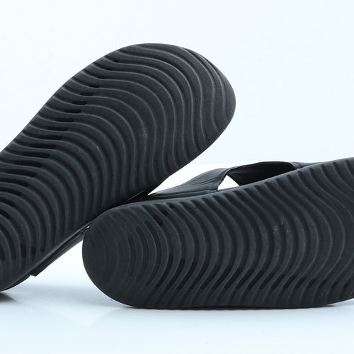 Nike Boys Black  Rubber Slip On Sandal 1.5 EUR 33.5