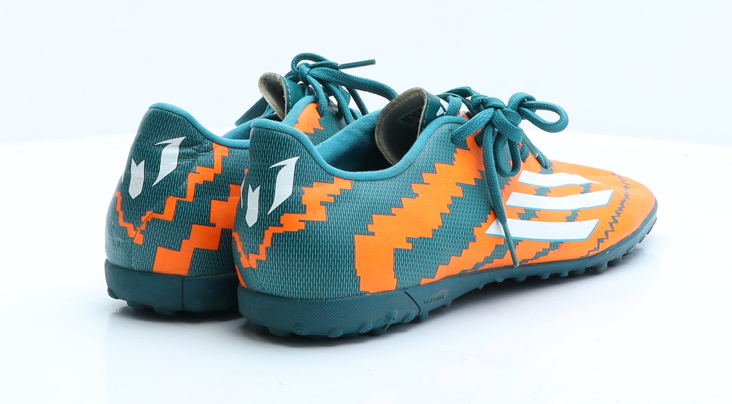 adidas Mens Multicoloured  Faux Leather Trainer  10 EUR 44
