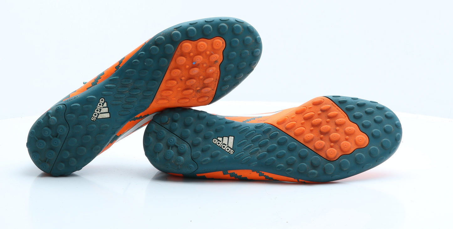 adidas Mens Multicoloured  Faux Leather Trainer  10 EUR 44