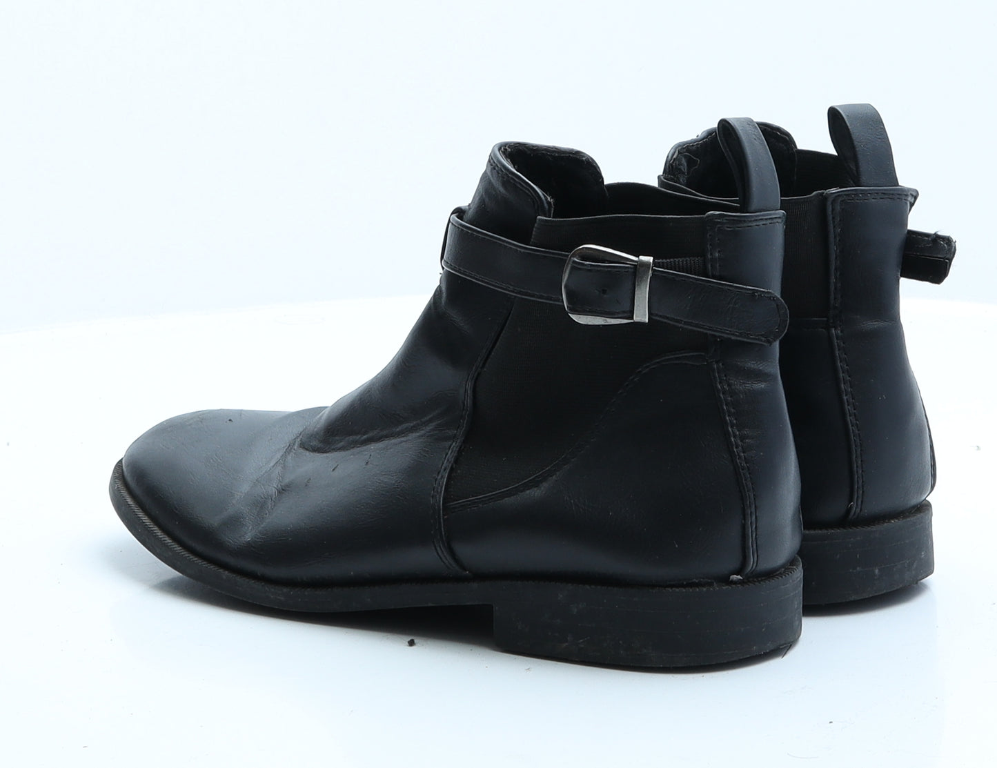 Primark Womens Black  Faux Leather Chelsea Boot 4 EUR 37