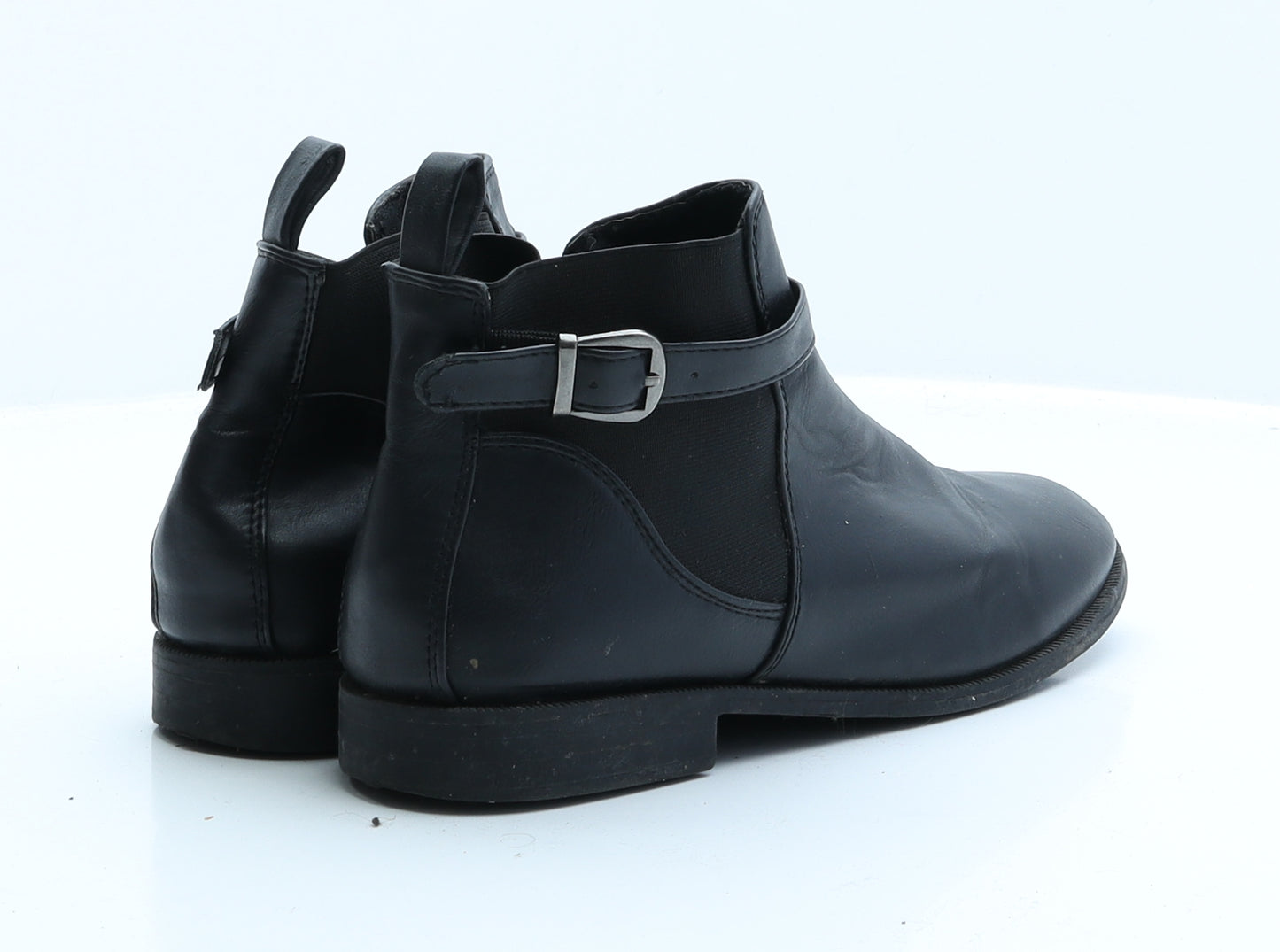 Primark Womens Black  Faux Leather Chelsea Boot 4 EUR 37