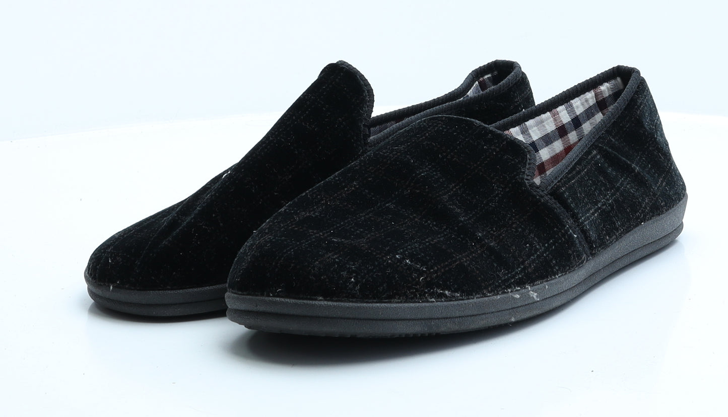 Marks and Spencer Mens Black  Polyester Flat Slipper 11 EUR 44