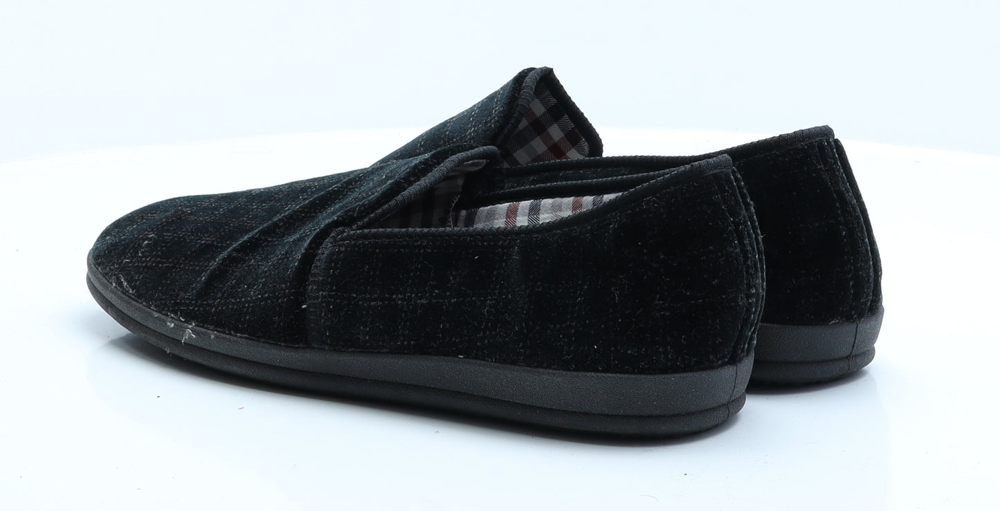 Marks and Spencer Mens Black  Polyester Flat Slipper 11 EUR 44