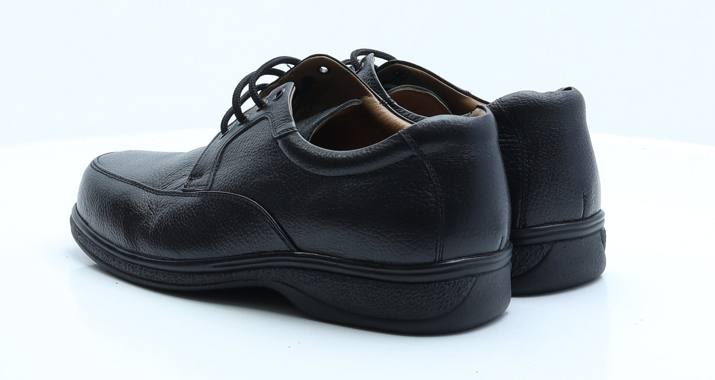 Pavers Mens Black  Faux Leather Oxford Dress 9 EUR 43
