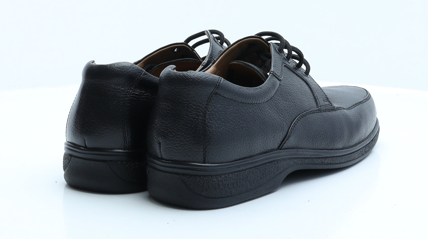 Pavers Mens Black  Faux Leather Oxford Dress 9 EUR 43