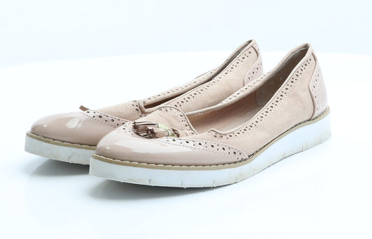 Dorothy Perkins Womens Pink  Patent Leather Ballet Flat 5 EUR 38