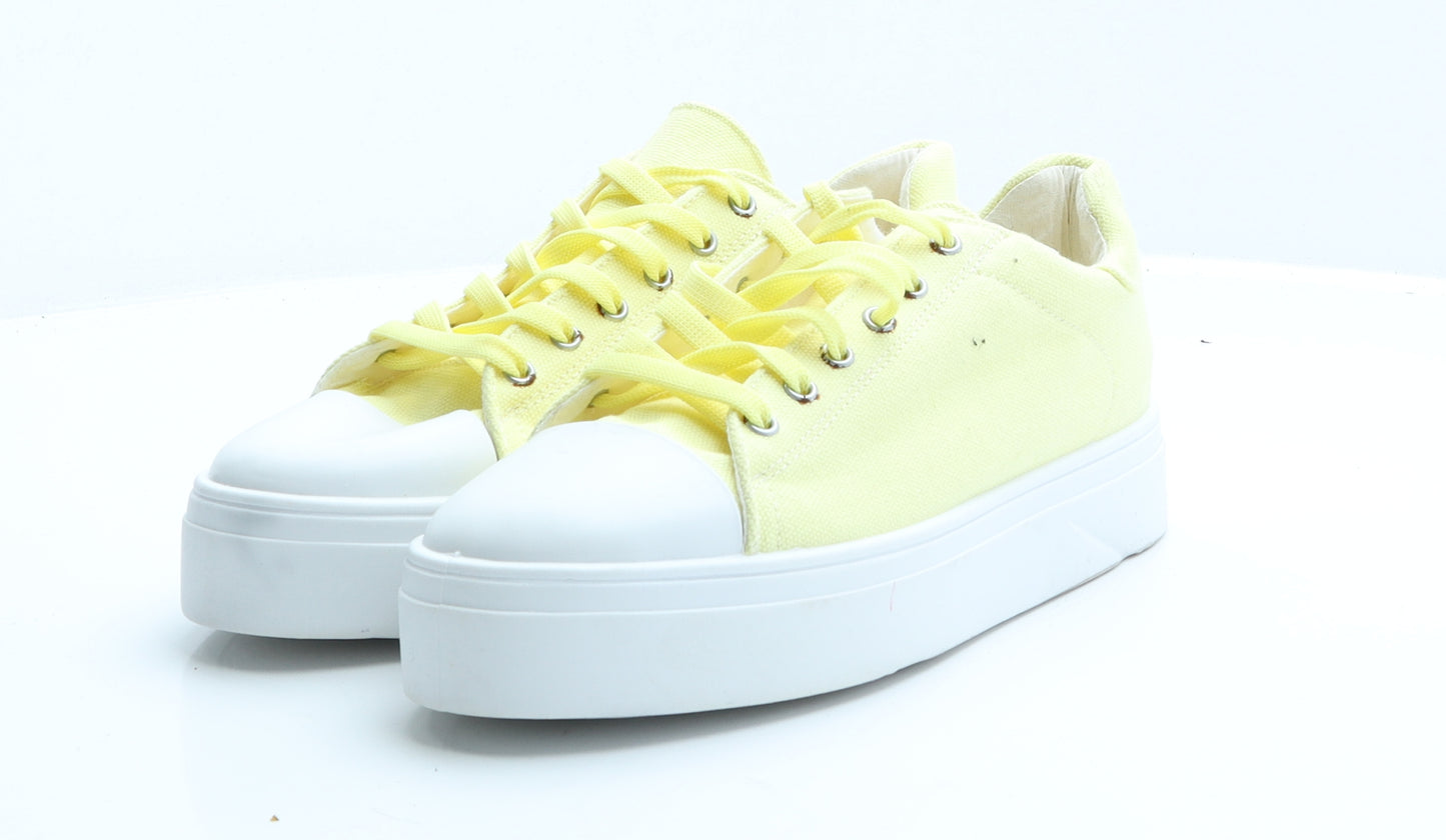 OFFICE Womens Yellow  Polyester Trainer  7 EUR 40