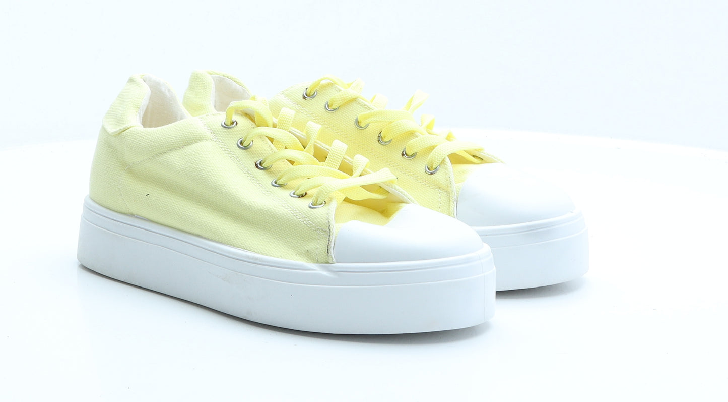OFFICE Womens Yellow  Polyester Trainer  7 EUR 40