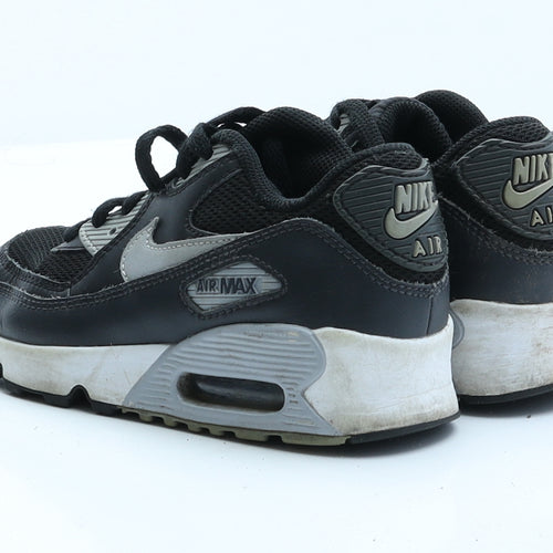 Nike Boys Black  Faux Leather Trainer  12 EUR 30