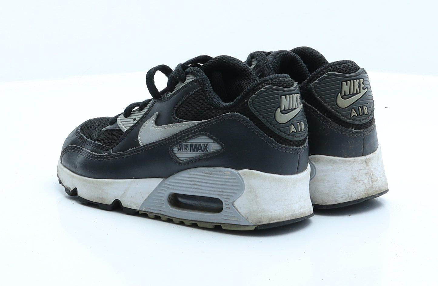 Nike Boys Black  Faux Leather Trainer  12 EUR 30