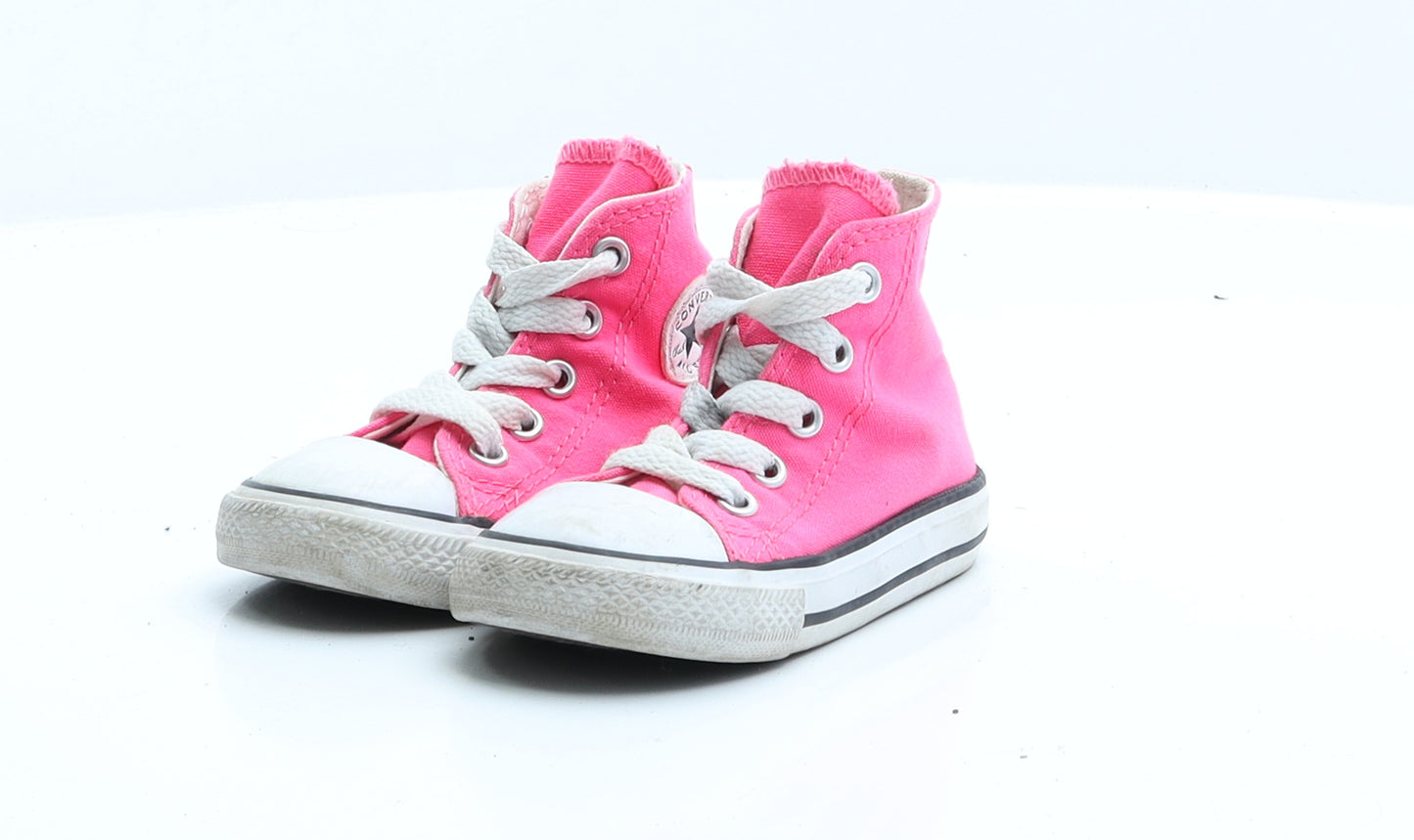 Converse Girls Pink  Polyester Flat Trainer 5 EUR 21