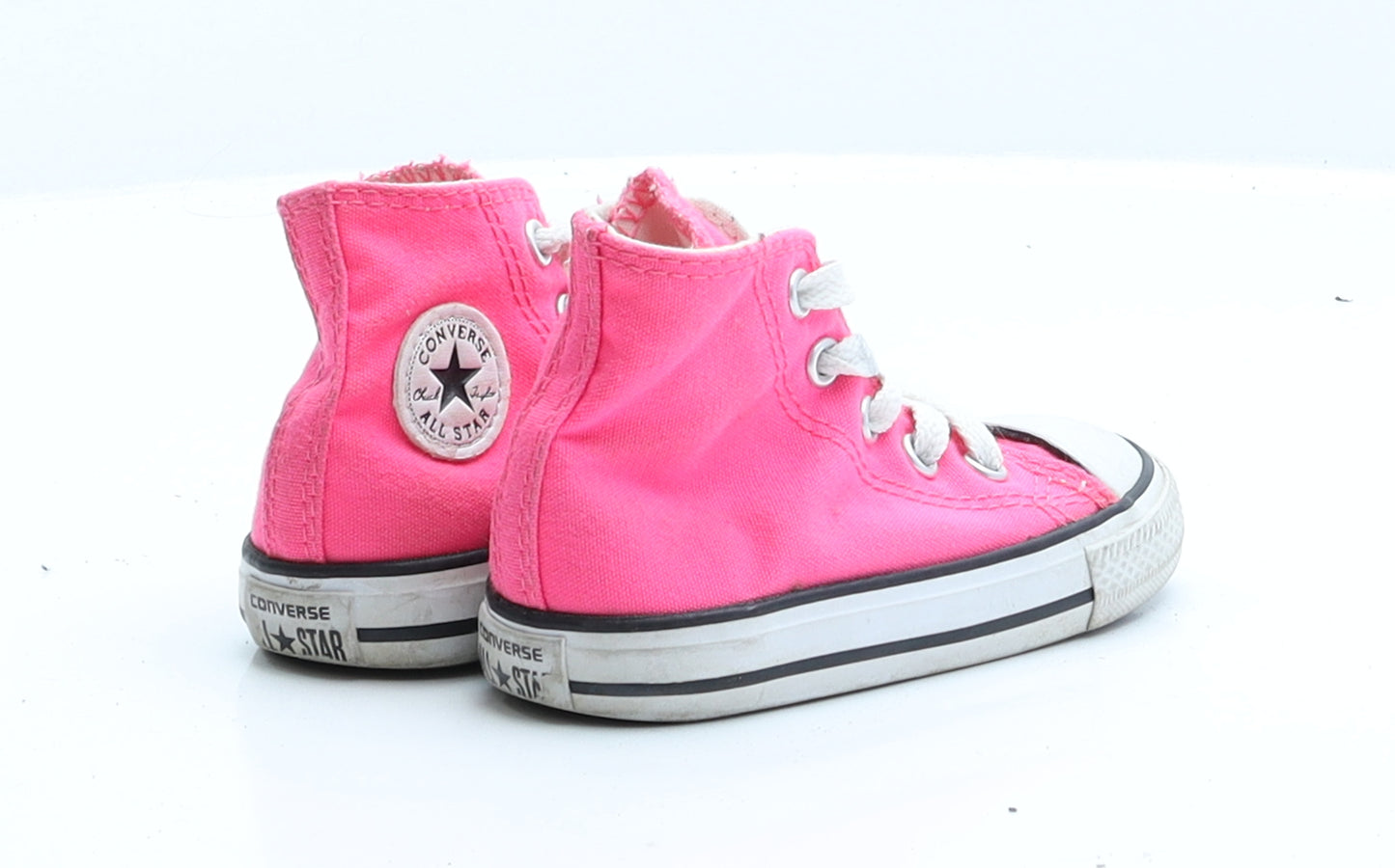 Converse Girls Pink  Polyester Flat Trainer 5 EUR 21