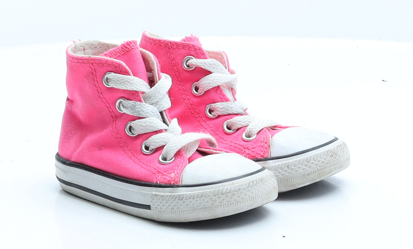 Converse Girls Pink  Polyester Flat Trainer 5 EUR 21