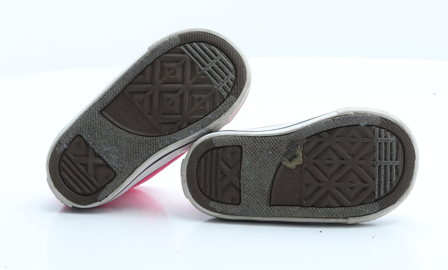 Converse Girls Pink  Polyester Flat Trainer 5 EUR 21