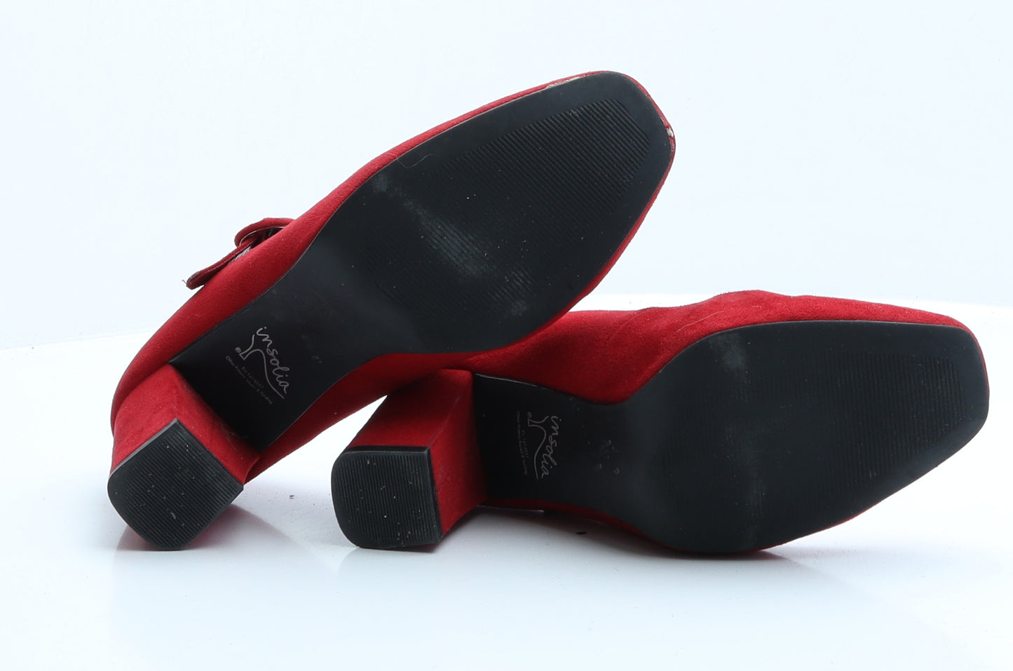 Marks and Spencer Womens Red  Faux Suede Slingback Heel 5.5 EUR 38.5