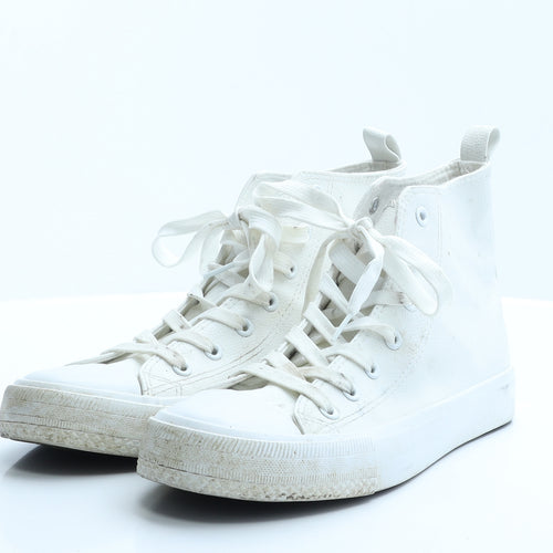 Primark Womens White  Rubber Trainer Flat 7 40