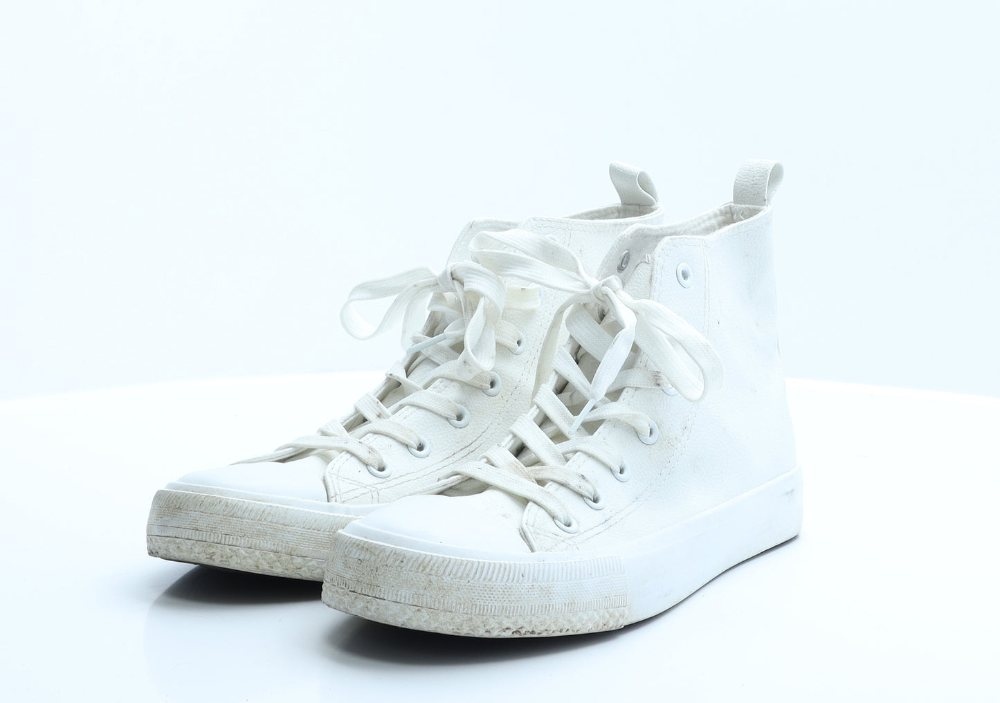 Primark Womens White  Rubber Trainer Flat 7 40