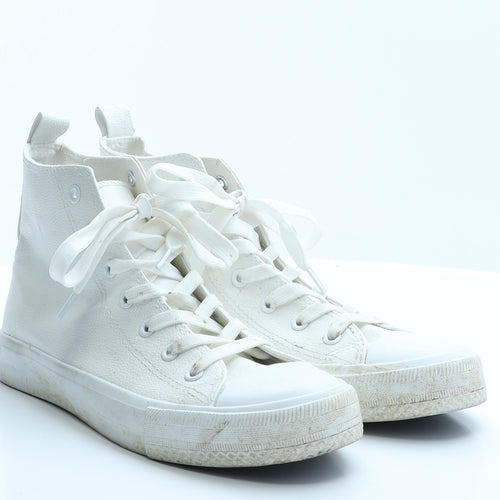 Primark Womens White  Rubber Trainer Flat 7 40