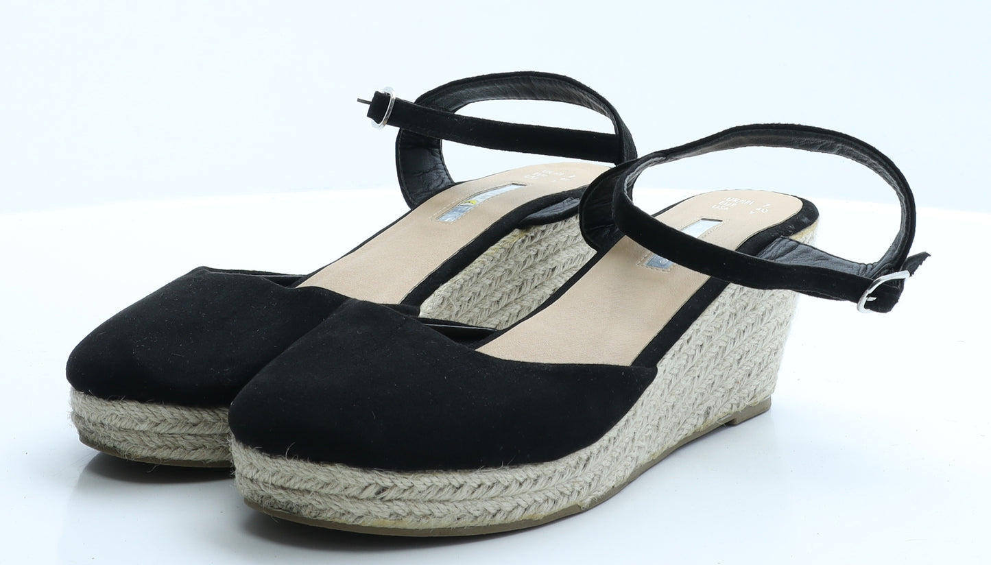 Primark Womens Black Colourblock Polyester Platform Heel 7 EUR 40