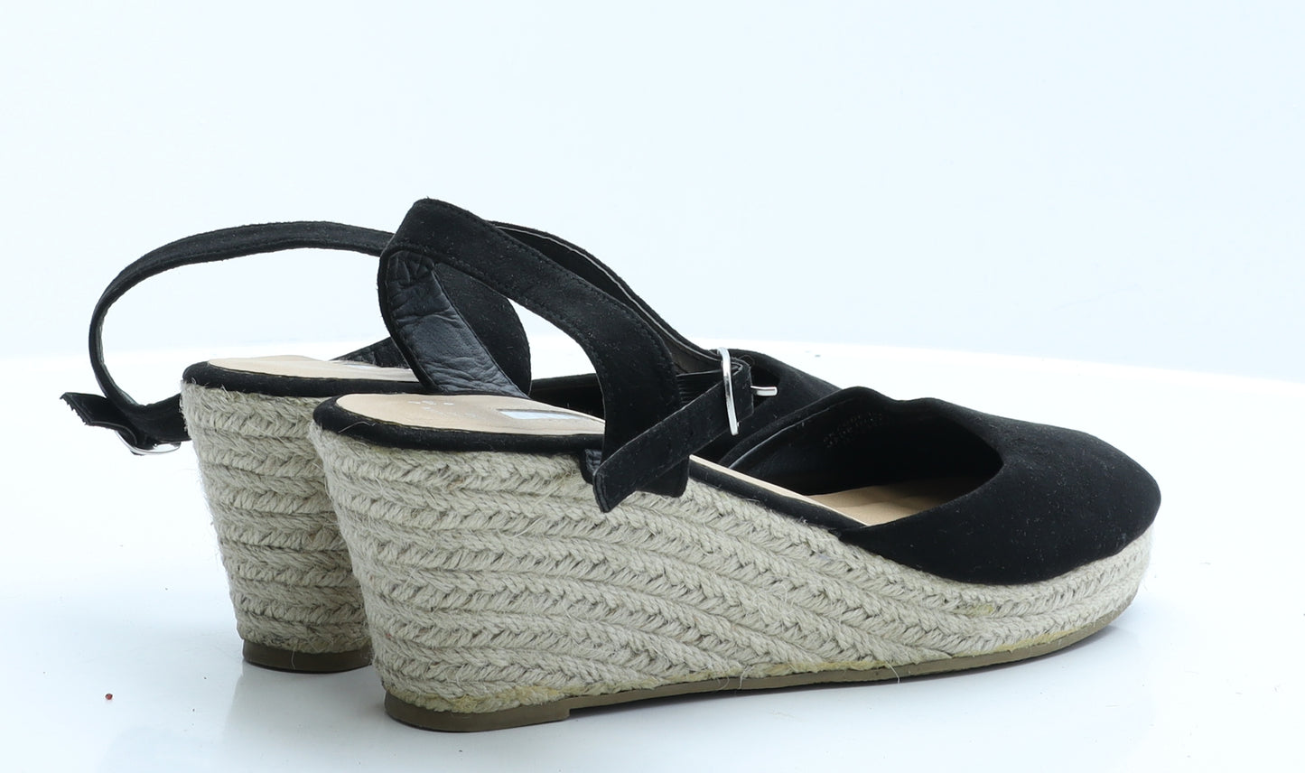 Primark Womens Black Colourblock Polyester Platform Heel 7 EUR 40