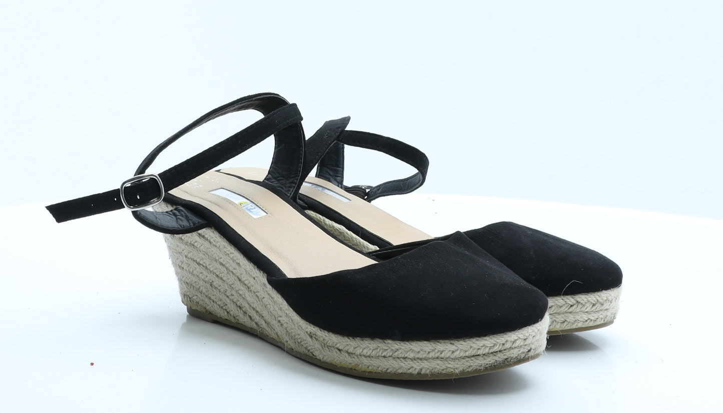 Primark Womens Black Colourblock Polyester Platform Heel 7 EUR 40