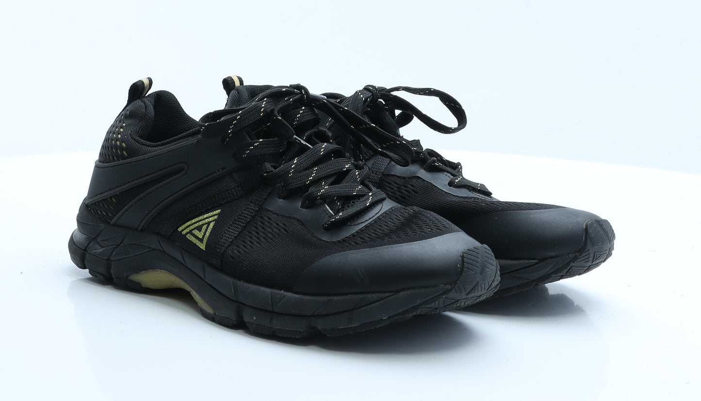 NEXT Womens Black Geometric Polyester Trainer  5 EUR 38
