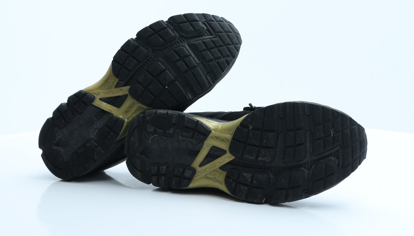 NEXT Womens Black Geometric Polyester Trainer  5 EUR 38